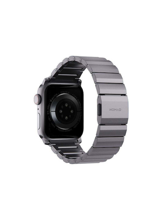 Nomad Aluminum Λουράκι Ανοξείδωτο Ατσάλι Space Grey (Apple Watch 42/44/45mm)