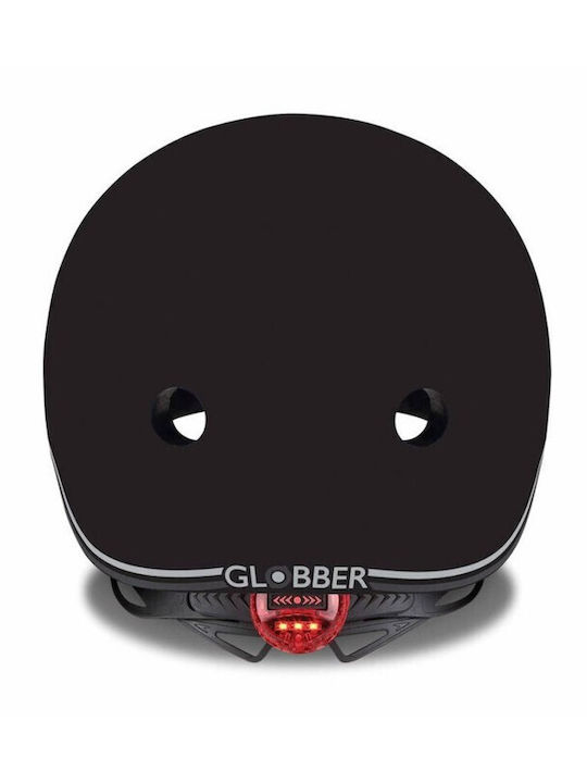 Globber Go Up Lights Cască pentru biciclete / trotinete pentru copii pentru biciclete și trotinete Negru cu lumină LED încorporată