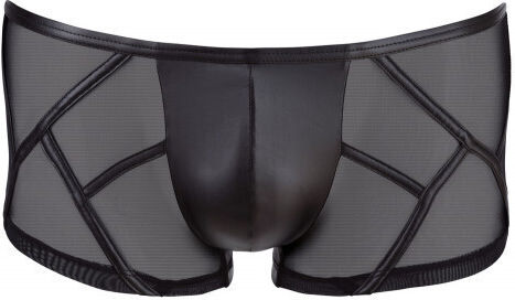 Nek Nek Boxeri Sexy pentru bărbați Pantaloni cu pungă lucioasă Black
