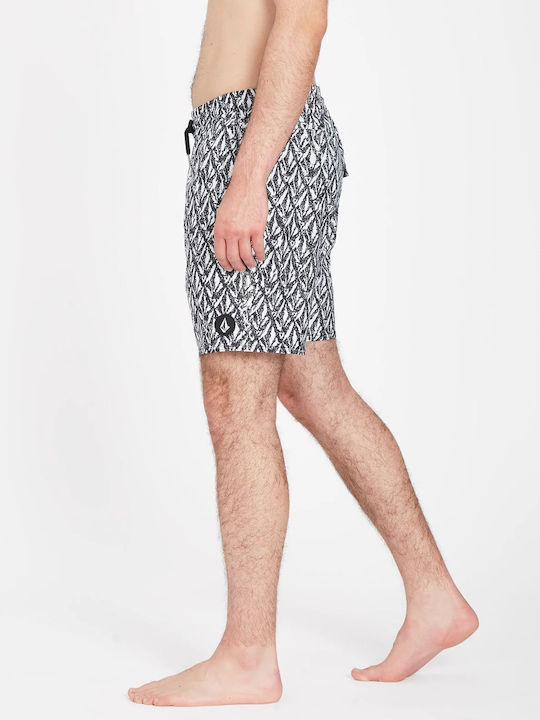 Trunk 17 Men's Swimwear Shorts White with Patterns