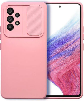 Forcell Slider Silicone Back Cover Light Pink (Galaxy A13 5G)