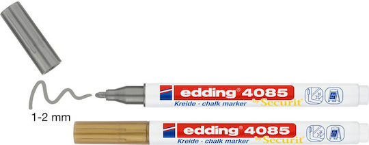 Edding 4085 Marker Blackboard Liquid Chalk Gold/Silver