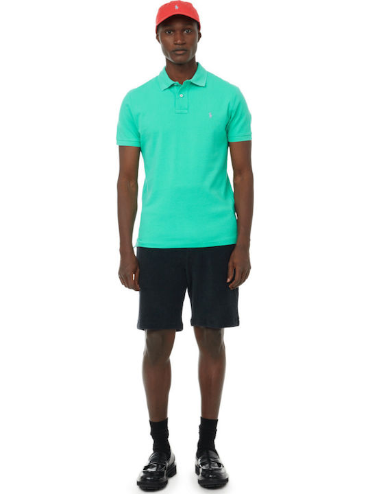 Polo Short Sleeve Blouse Petrol Blue