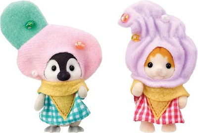 Epoch Toys Miniatur-Spielzeug Baby Duo - Ice Cream Sundaes Sylvanianische Familien für 3+ Jahre