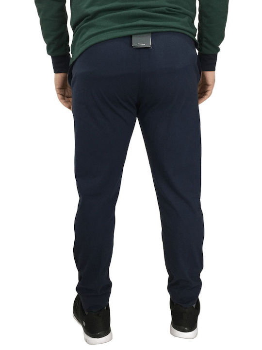 Double A Men's Fleece Sweatpants Navy Blue