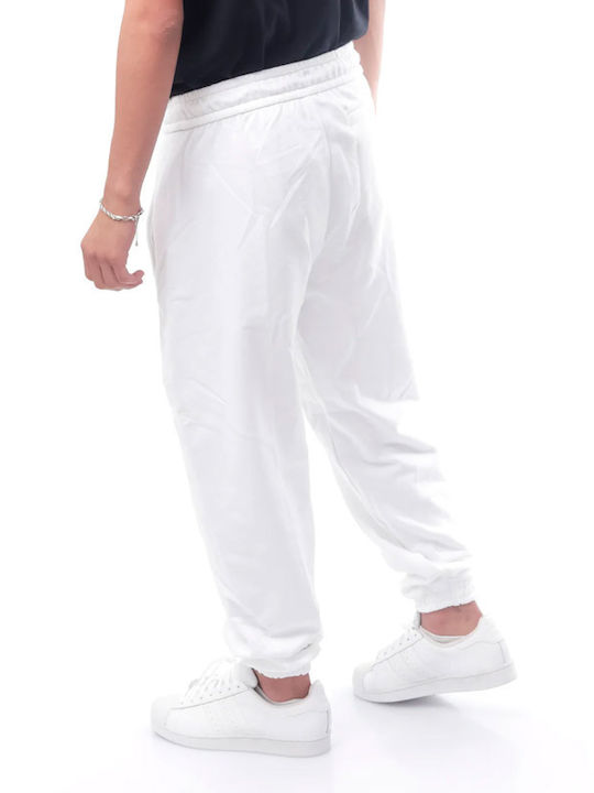 Calvin Klein Men's Sweatpants with Rubber White