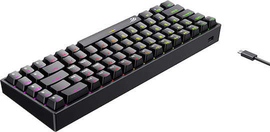 Havit KB865L Gaming Μηχανικό Πληκτρολόγιο Tenkeyless με RGB φωτισμό (Αγγλικό US) Black