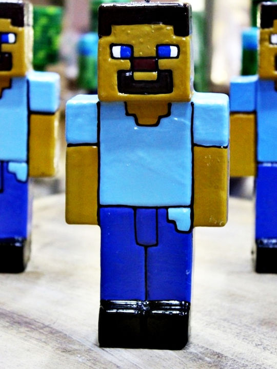Minecraft Λαμπάδα Minecraft Μπλε (Διάφορα Σχέδια)