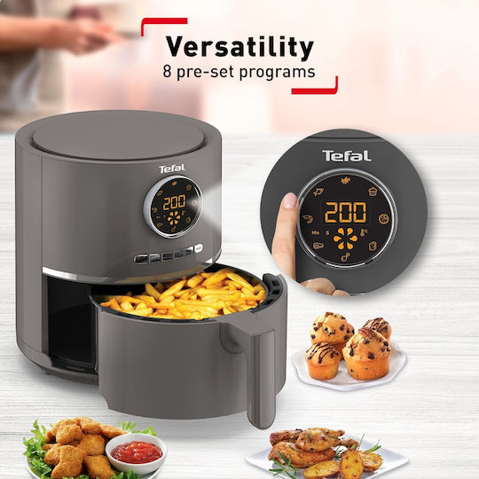 Tefal Ultra Fry Digital EY111 Friteuză cu aer 4.2lt Gri