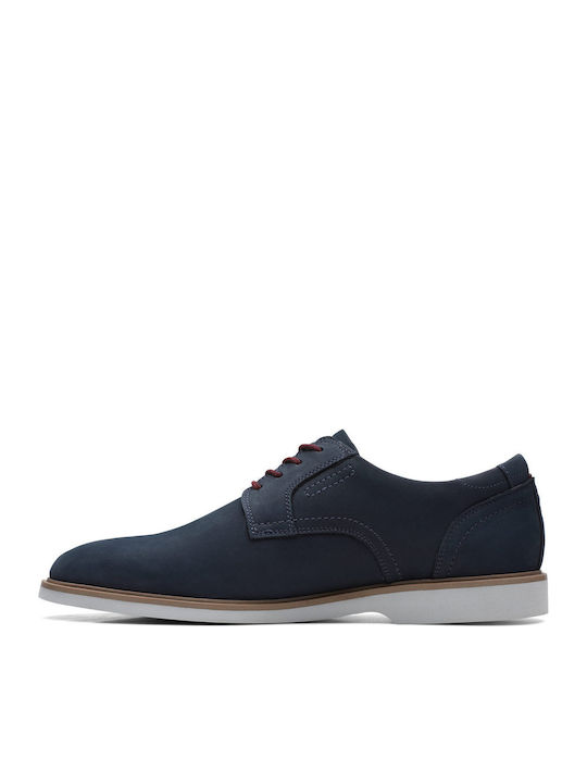 Malwood Men's Leather Casual Shoes Blue