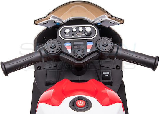 Motocicletă pentru copii Licențiat Electrică 12 volți Roșu
