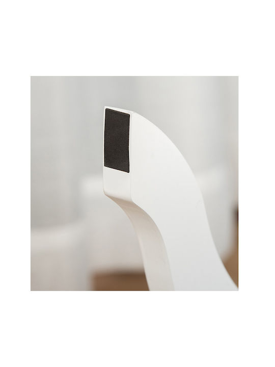 HomCom Oval Floor Mirror with White Wooden Frame 147x48cm