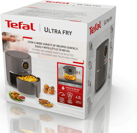 Tefal Ultra Fry Digital EY111 Friteuză cu aer 4.2lt Gri