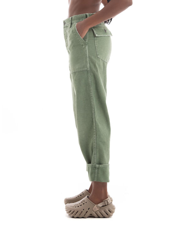 Ralph Lauren Utility Damen Stoff Hose Olive