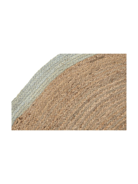 DKD Home Decor Teppich Rund Sommer aus Jute Braun