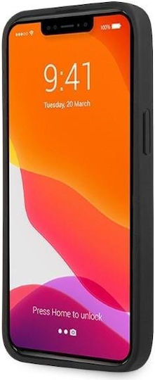 AMG Leather Curved Lines Back Cover Δερμάτινο Black (iPhone 13 Pro Max)
