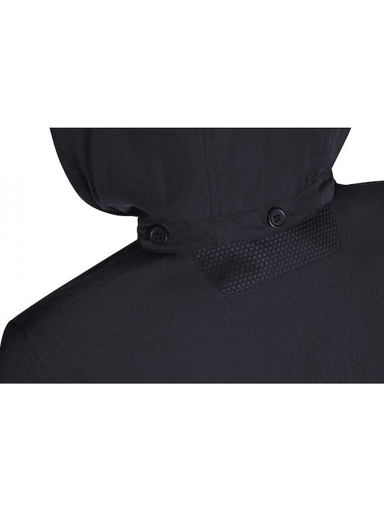 Anyweco Women's Short Lifestyle Jacket for Winter with Hood Blue W3521T T2676 F1624