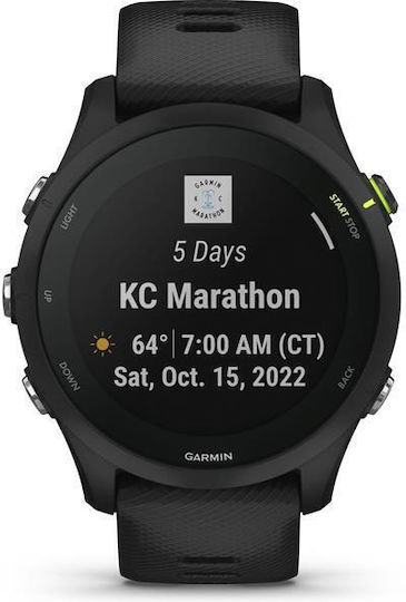 Garmin Forerunner 255 Music 46мм Водоустойчив Смартчасовник с Пулсомер (Черен)