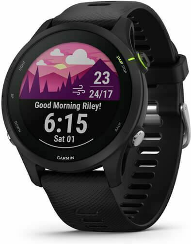 Garmin Forerunner 255 Music 46мм Водоустойчив Смартчасовник с Пулсомер (Черен)