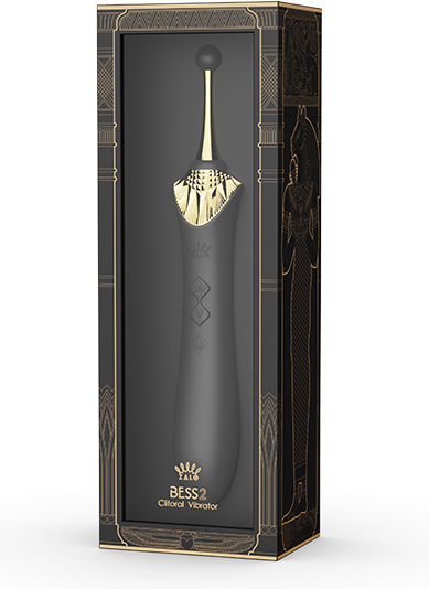 Zalo Bess 2 Clitoral Vibrator Clitoral Vibrator 22cm Obsidian Black