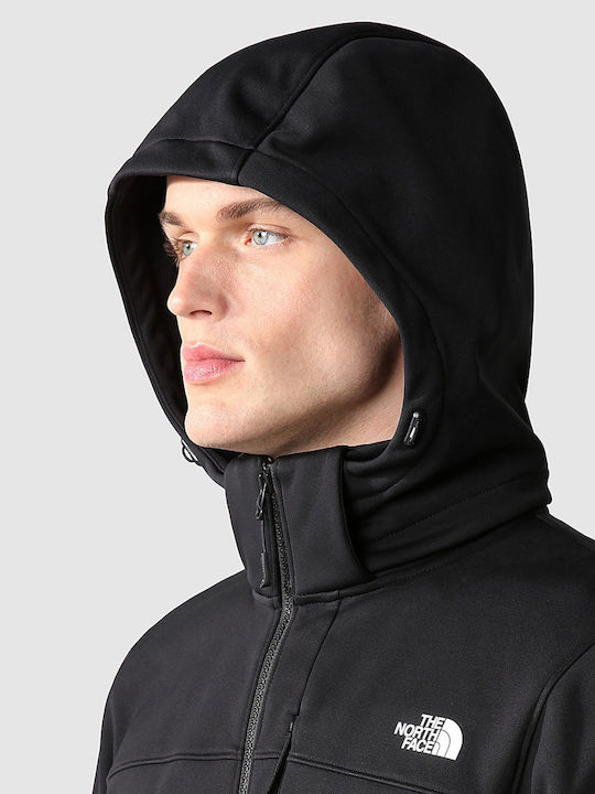 Diablo Men's Winter Softshell Jacket Waterproof and Windproof Black