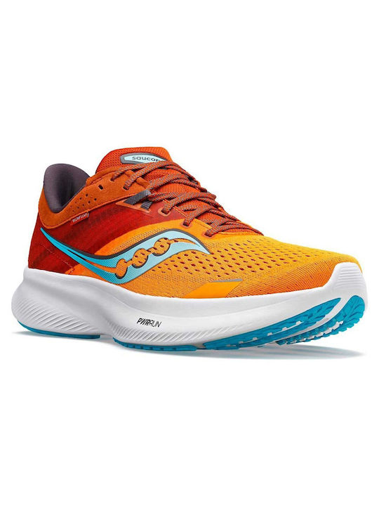 Saucony Ride 16 Ανδρικά Αθλητικά Παπούτσια Running Πορτοκαλί