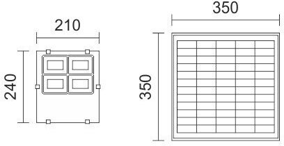 Spot Light Στεγανός Ηλιακός Προβολέας LED 100W Φυσικό Λευκό 4000K με Τηλεχειριστήριο IP66