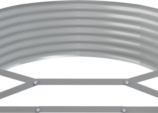 vidaXL Стомана Електр. Прахово Покритие Кутия за саксии Метал Зелен 175x100x36см.