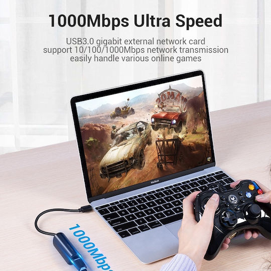 Vention CFBBB Adaptor de Rețea USB-C cu Conexiune Cablată Gigabit Ethernet
