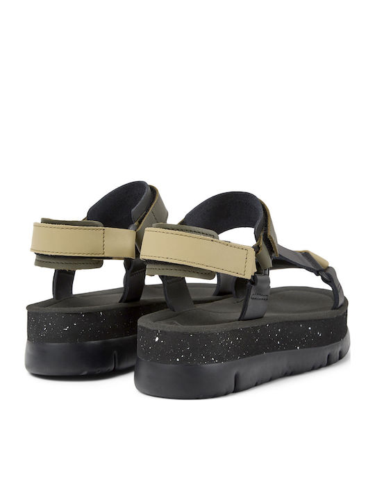 Oruga Up Γυναικεία Σανδάλια Flatforms Μαύρα