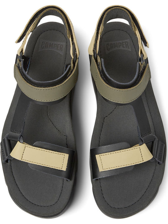 Oruga Up Γυναικεία Σανδάλια Flatforms Μαύρα