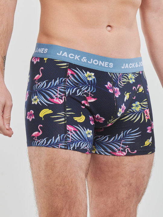 Jack & Jones Ανδρικά Μποξεράκια Πολύχρωμα με Σχέδια 3Pack