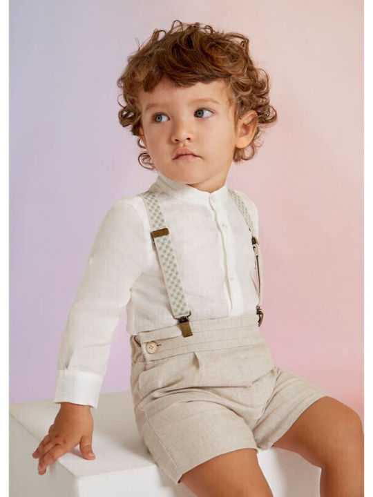 Abel & Lula Kids Suspenders with 3 Clips Beige