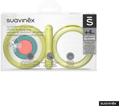 Suavinex Teething Ring with Water made of Silicone for 4 m+ 1pcs