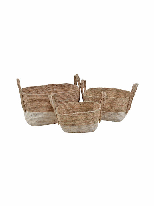 Wicker Decorative Baskets Set 3pcs Ankor