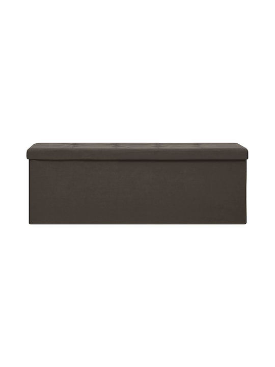 vidaXL Wooden Decorative Trunk Brown 110x38x38cm