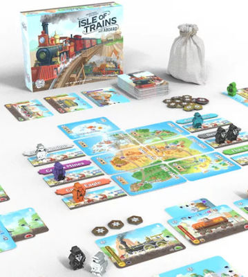 Dranda Games Brettspiel Isle of Trains: All Aboard für 1-4 Spieler 10+ Jahre