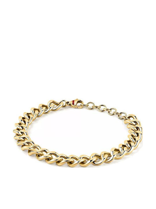 Sector Chain Hand made of Steel Gold-plated