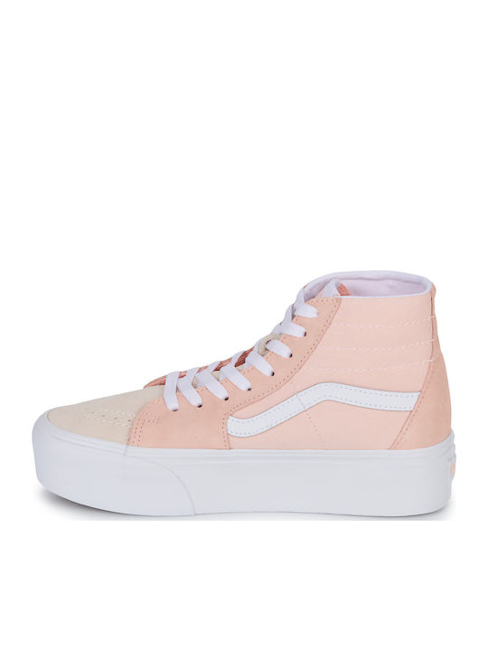 Sk8-Hi Tapered Stackform Γυναικεία Flatforms Μποτάκια Ροζ