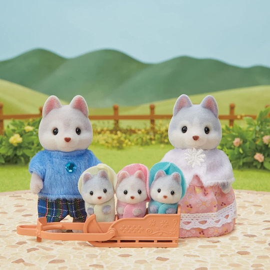 Epoch Toys Husky Family Sylvanian Families For 3+ Years (Miscellaneous Designs)