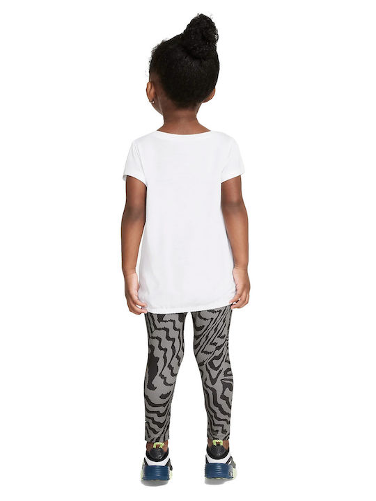 Nike Kinder Set mit Leggings Sommer 2Stück Weiß