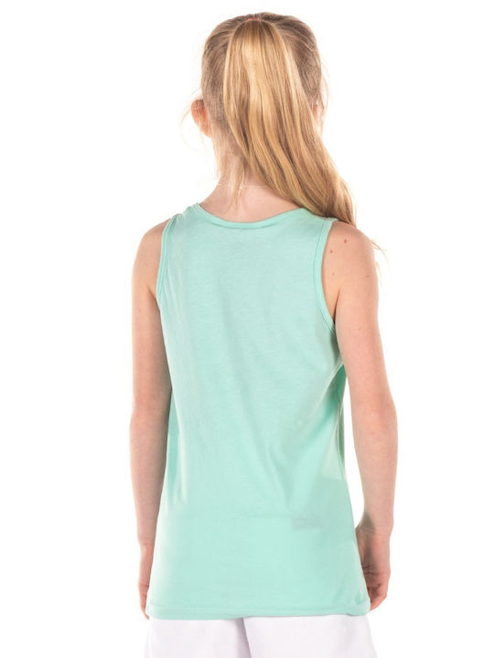 District75 Kids Blouse Sleeveless Turquoise