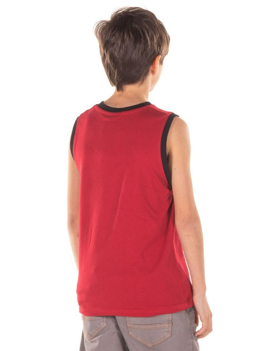 District75 Kids Blouse Sleeveless Red