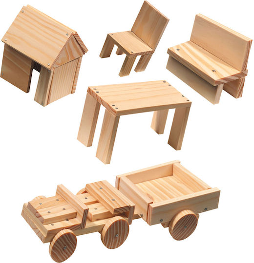 Ses Creative Wooden Construction Toy Wooden Construction Set with Hammer for Children 5+ years+ Years