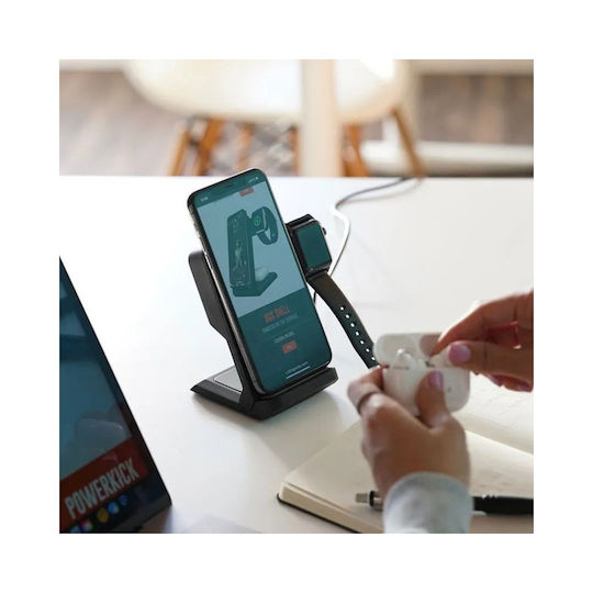 STM Ασύρματος Φορτιστής (Qi Pad) 15W Λευκός (ChargeTree GO)