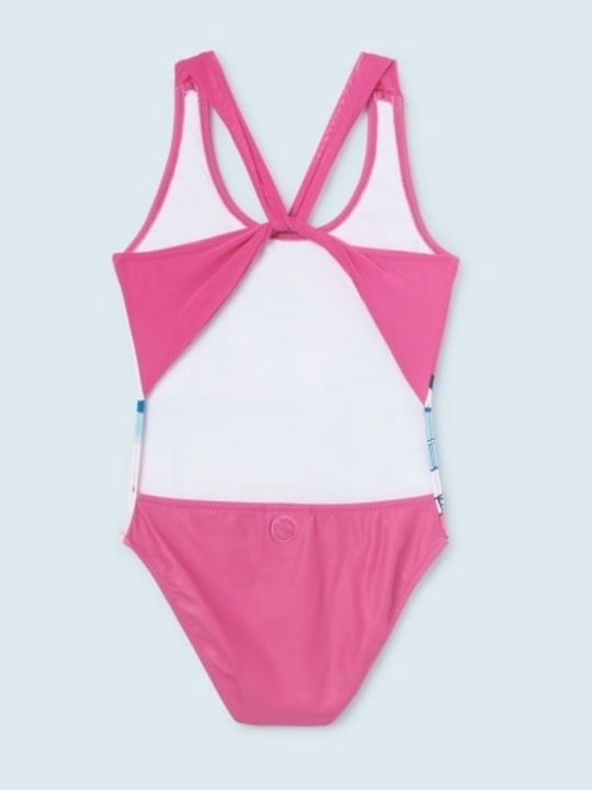 Mayoral Palm Tree Kids Swimwear One-Piece Pink