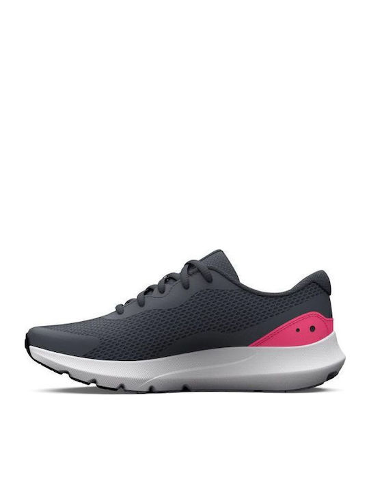 Surge 3 Kids Sports Shoes Running with Laces Gray