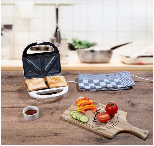 Alpina Appliances Sandwich Maker for for 2 Sandwiches Sandwiches 750W White