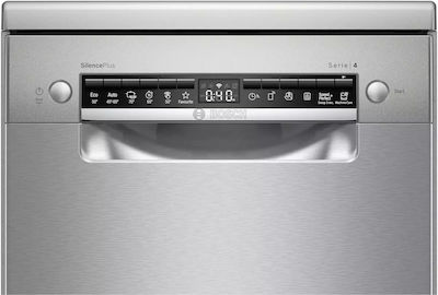 Bosch SPS4EMI28E Ελεύθερο Πλυντήριο Πιάτων με Wi-Fi για 10 Σερβίτσια Π45xY84.5εκ. Inox