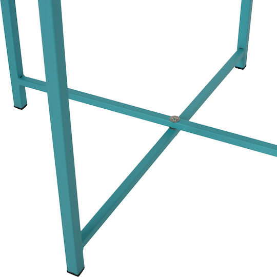 Tisch für kleine Außenbereiche Stabil Samuel Turquoise 46x46x52cm